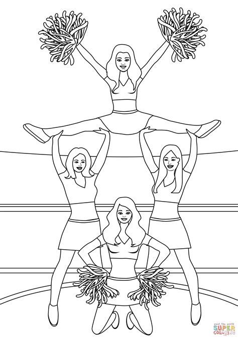 cheerleading coloring pages|free printable cheer images.